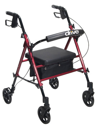 Rollator Aluminum W/adj. Seat Height  Red