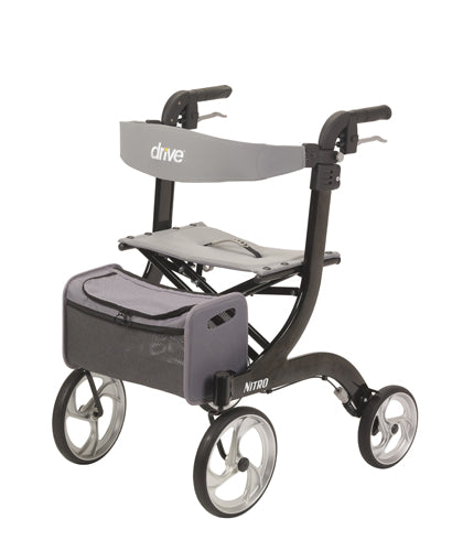 Nitro Rollator  Black With 10  Casters