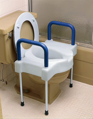 Tall-Ette Extra-Wide Elevated Toilet Seat with Adjustable Legs – 300 lb Weight Capacity