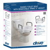 Raised Toilet Seat W/ Lock & Padded Removable Arms Retail