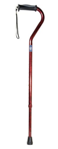 Drive Offset Cane – Aluminum, Gel Grip, Blue Crackle Finish