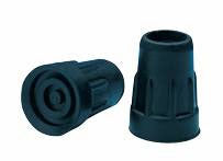 Carex Heavy-Duty Rubber Cane Tips – 7/8” (Pack of 12)- Slip-Resistant & Durable Replacement Tips