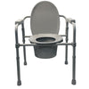 Convenient Commode Folding Steel Commode - Elongated Cs/3