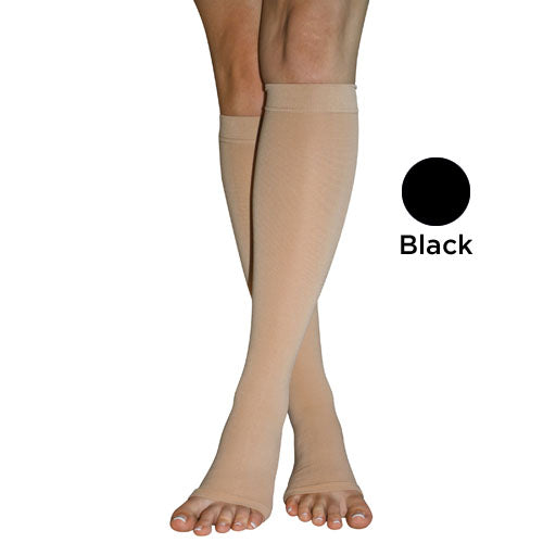 Firm Surg Weight Stkngs  2xlg 20-30mmhg  Below Knee O/t Blk