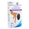 Ladies' Sheer Moderate  Queen+ 15-20mmhg  Panty Hose  Black