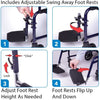 Transport Chair  19   Steel Metallic Blue  Folding