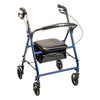 Drive Steel Blue Rollator with 6” Wheels – Stability, Comfort & Mobility