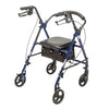 Drive Steel Blue Rollator with 6” Wheels – Stability, Comfort & Mobility